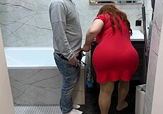 Stepmom Allows Stepson To Grop Her Big Ass, Leads To Blowjob And Assfucking