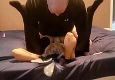 Man fucks woman's pussy on Easter