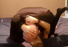 Man fucks woman's pussy on Easter