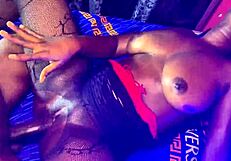 Akosua's Boobs Bounced by Step Brother's Big Dick