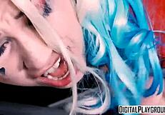 Hey, check out this Suicide Squad XXX parody with Aria Alexander getting wet and wild.