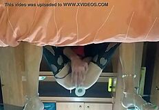 Latina shemale toys her ass?