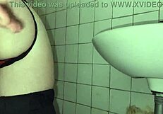 fucking the employee in the bathroom sneaky with big tits