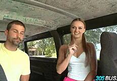 Can this hot teen with pigtails handle a monster cock in public humiliation?