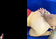 Wife fucks tattoo artist in front of cuckold husband?