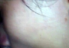 teen latina gives amateur blowjob at home