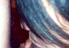 teen latina gives amateur blowjob at home