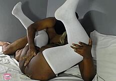 Clit Rubbing For A Thick Black Woman With Ebony Pussy Masturbation