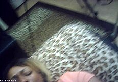 Ebony Beauty in Glasses Takes on Italian Dick in Interracial Behind-the-Scenes Action