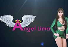 Angel Lima In Smoking Fetish Before Rubbing Pussy On Lucky Guy's Face