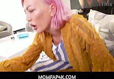 Big Tits Milf Step Mom With Pink Hair Seduces Stepson Pov - Adira Allure