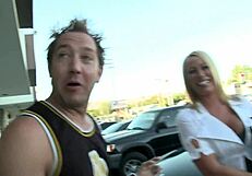 blonde milf secretary mellanie monroe uses big boobs to seduce men