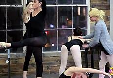 I watch skinny ballerinas have lesbian sex inspired by music