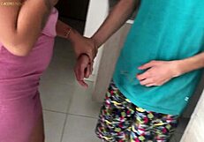 Mother-In-Law Fucked During Housework