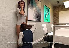 Office Slut Engages in Blowjob and Pussy Fucking Leading to Cumshot