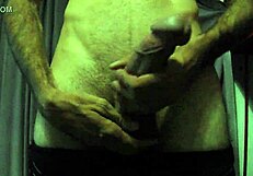 I touch my big cock gently and cum so satisfyingly in this moment