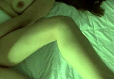 blonde babe with big tits gives handjob and blowjob to photographer's hard cock in homemade session. she licks pussy in missionary too