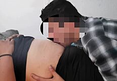 Milf girl gets belly button licked in fetish session