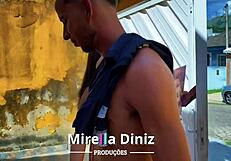 brazilian transsexual real estate broker in crossdressing gives ass to thug