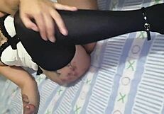 dana barzagli masturbates with dildo