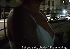 Bold Stranger Fucks In Alley With Kissing And Close-Up Tits