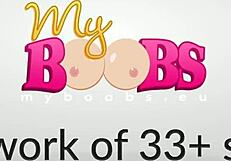 katarina kozy busty star oiled her boobs and pussy and play with double balls blonde toys orgasm babe masturbation horny tits