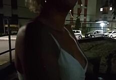 Bold Stranger Fucks In Alley With Kissing And Close-Up Tits