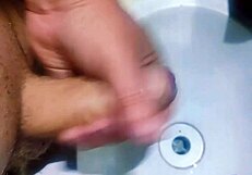 i'm completely hidden in the shower sink, watching and cumming to orgasm