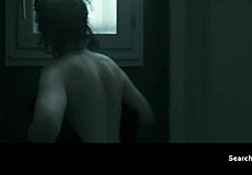 Does Juliette Binoche tease with her big tits in this topless scene?