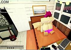 Hot Girlfriend Strips Naked And Fucks Big Cock