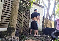 Husband left, bricklayer alone for quote