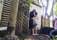 Husband left, bricklayer alone for quote