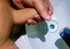 i'm completely hidden in the shower sink, watching and cumming to orgasm