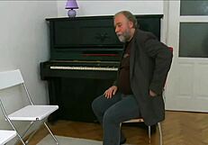 Perverted j gal enjoys old boner