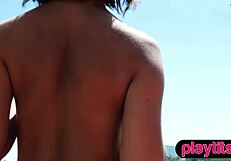 Big tits slender french milf and russian babe flaunt nude figures. striptease and clothes ripped.