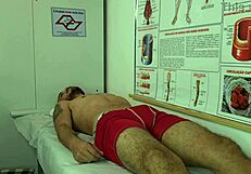 Nurse Excited by Patient's Erection Moaning