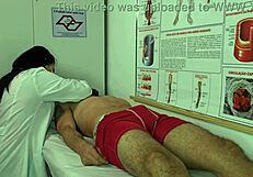 Nurse Excited by Patient's Erection Moaning