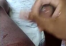 massaging the dick in pov. military monster cock action.