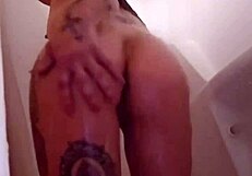 I, Emy Angel, pleasure my petite body in the shower.