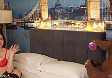 Valentina Bianco in tight interracial rope challenge