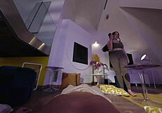 Curvy diana rius subtly takes huge dick in her ass with blowjob tease