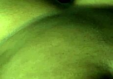 Sweet midnight sex turns wild with dripping wet pussy and ripped clothes