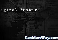 Petite Lesbo Scissored In Threesome On Sofa