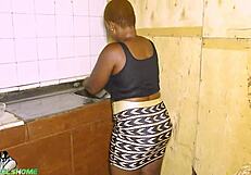 Irie Fucks His Wife In The Kitchen While She Washes Dishes