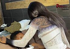 Slim Baddie Teases And Fucks BBC Passionately In Cowgirl