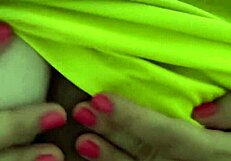 My stepmom lost the bet on Argentina vs Colombia and gives me a deepthroat!