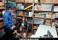 asian teen 18+ suspect caught stealing and called her stepmother for help - fuckthief