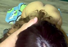 Roommate with big ass sucks my cock deep and swallows cum for rent payment