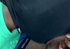 Maskedwhore deepthroats a massive bbc until swallowing cum