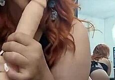 i got this compilatn of webcam blowjobs with deepthroat and toys